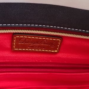 Dooney purse. Navy and white